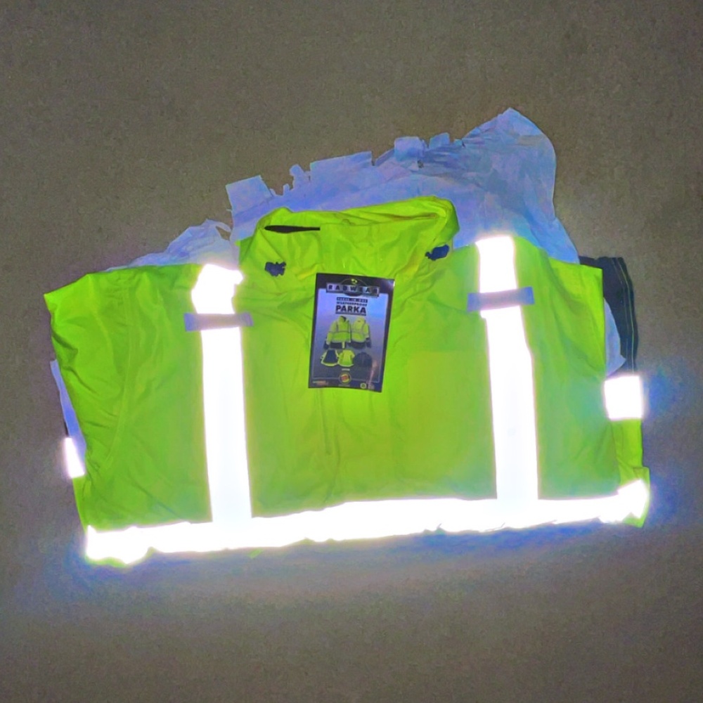 NWT Weather Proof parka 2X fleece lined Hi Vis safety class 3 jacket coat